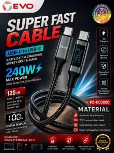 KABEL EVO C TO C PZ-C008CC 240W 120CM